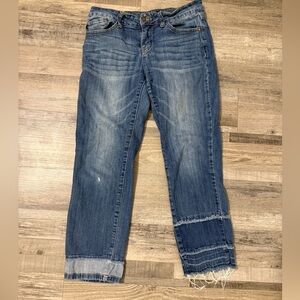 Judy Blue Distressed Ankle Jeans